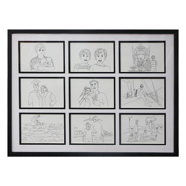 Designed Matboard-กรอบรูปตัดเจาะแมทบอร์ด